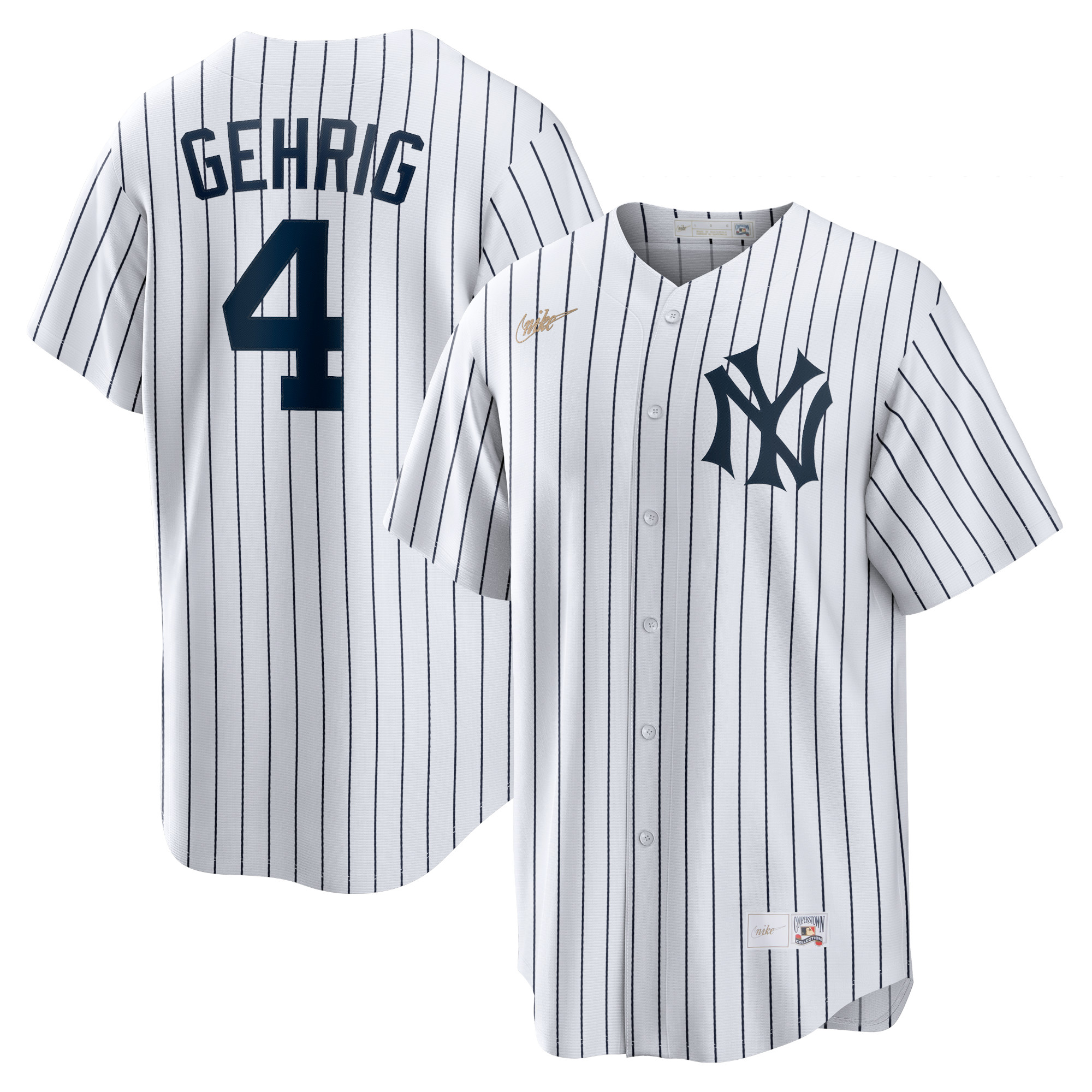 Lou Gehrig New York Yankees Home Cooperstown Collection Player Jersey – White