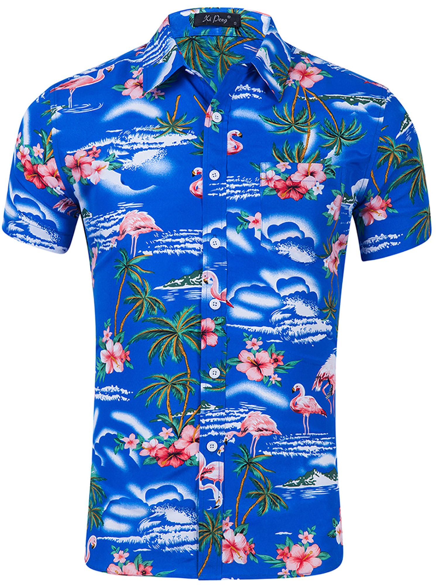 Hibiscus Floral Blue Amazing Design Hawaii Shirt Ha17221