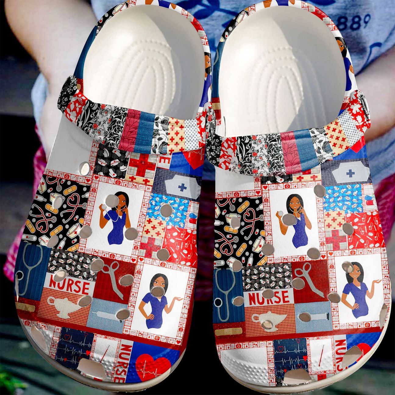 Nurse Personalized Clog, Custom Name, Text, Color, Number Fashion Style For Women, Men, Kid, Print 3D Nurse Is Life