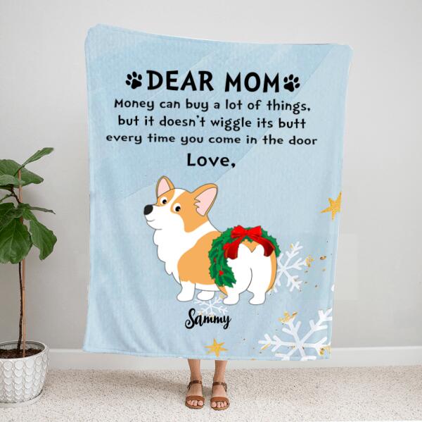 Personalized Dog Lover Blanket – Dog Mom Christmas Gifts – Up To 6 Dogs