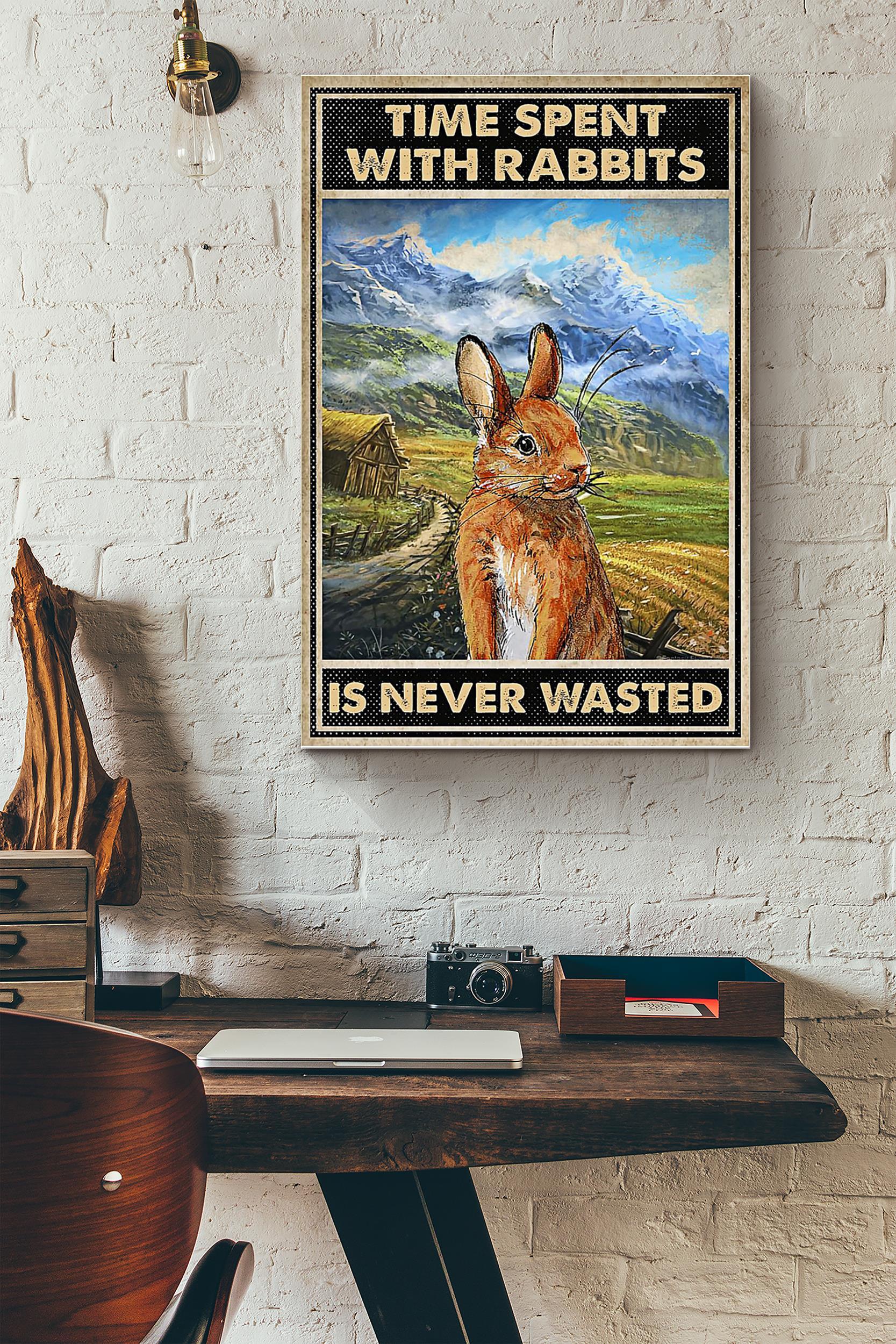 Rabbit Time Spent With Rabbits (Unframed) Poster