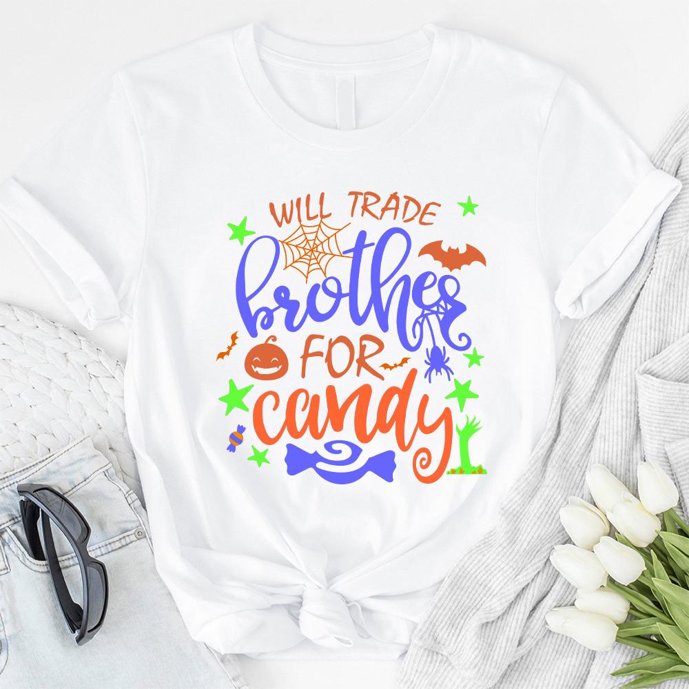 Will Trade Brother For Candy Funny Halloween Unisex T Shirt