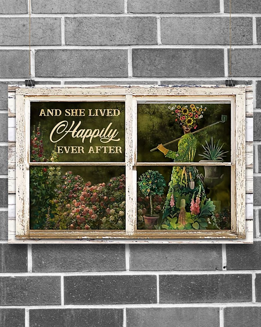 Garden Art Window Horizontal Canvas And Poster | Wall Decor Visual Art
