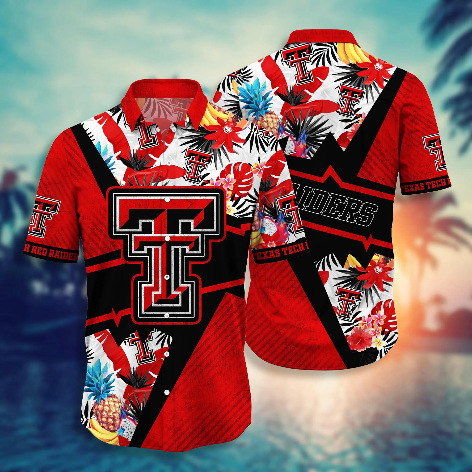 Texas Tech Red Raiders NCCA Hawaiian Shirt Outdoor Movies Aloha Shirt