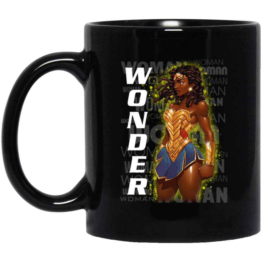 Wonder Black Girl Melanin Queen Rock Mug African History Coffee Cup