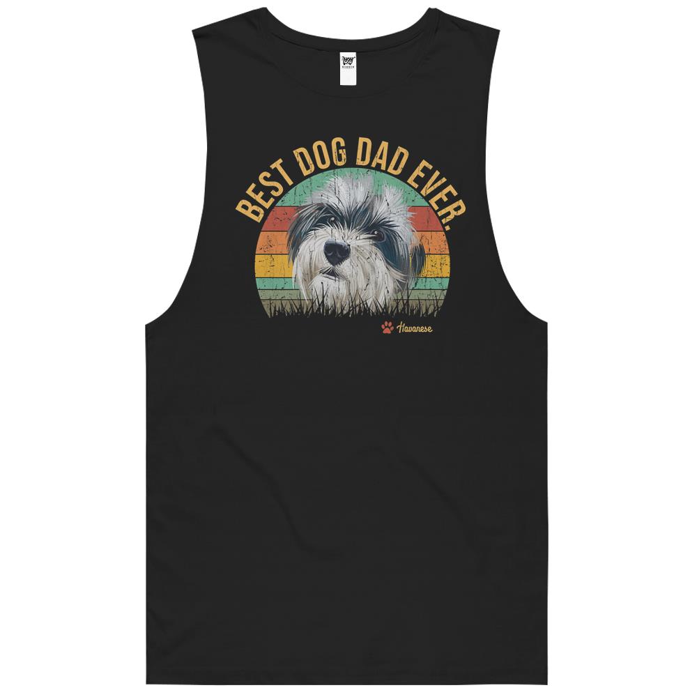 Vintage Best Havanese Dad Ever Father’S Day Gift Dog Lover Premium T-Shirt Tank Top
