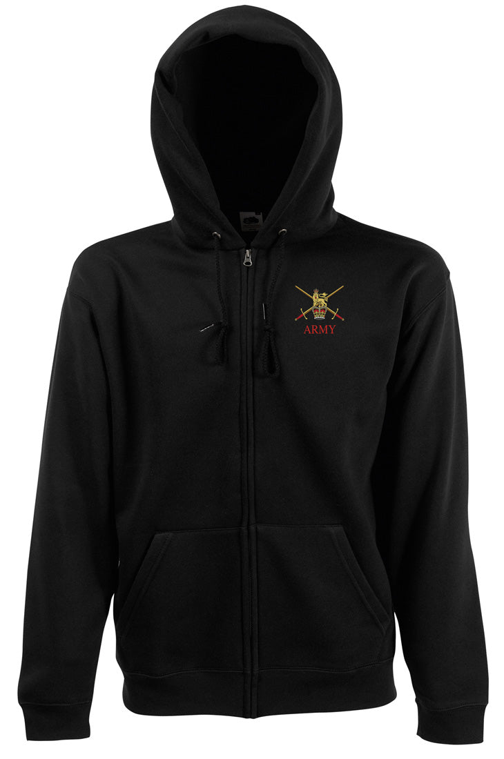 British Army Swords - Officially Licensed - Zipped Hoodie Jacket ...