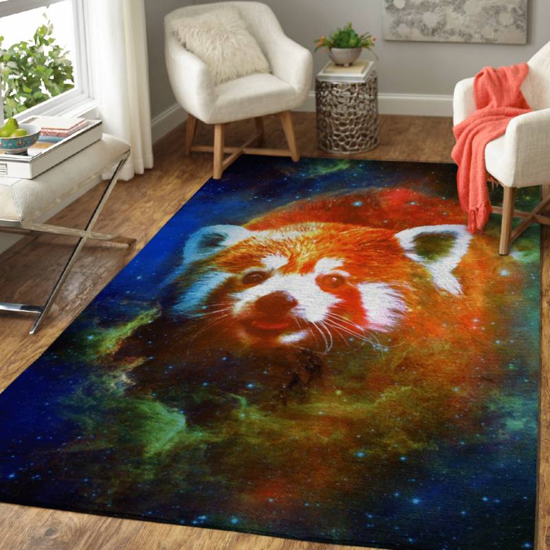 Red Panda – Space Animals Area Rug Carpet