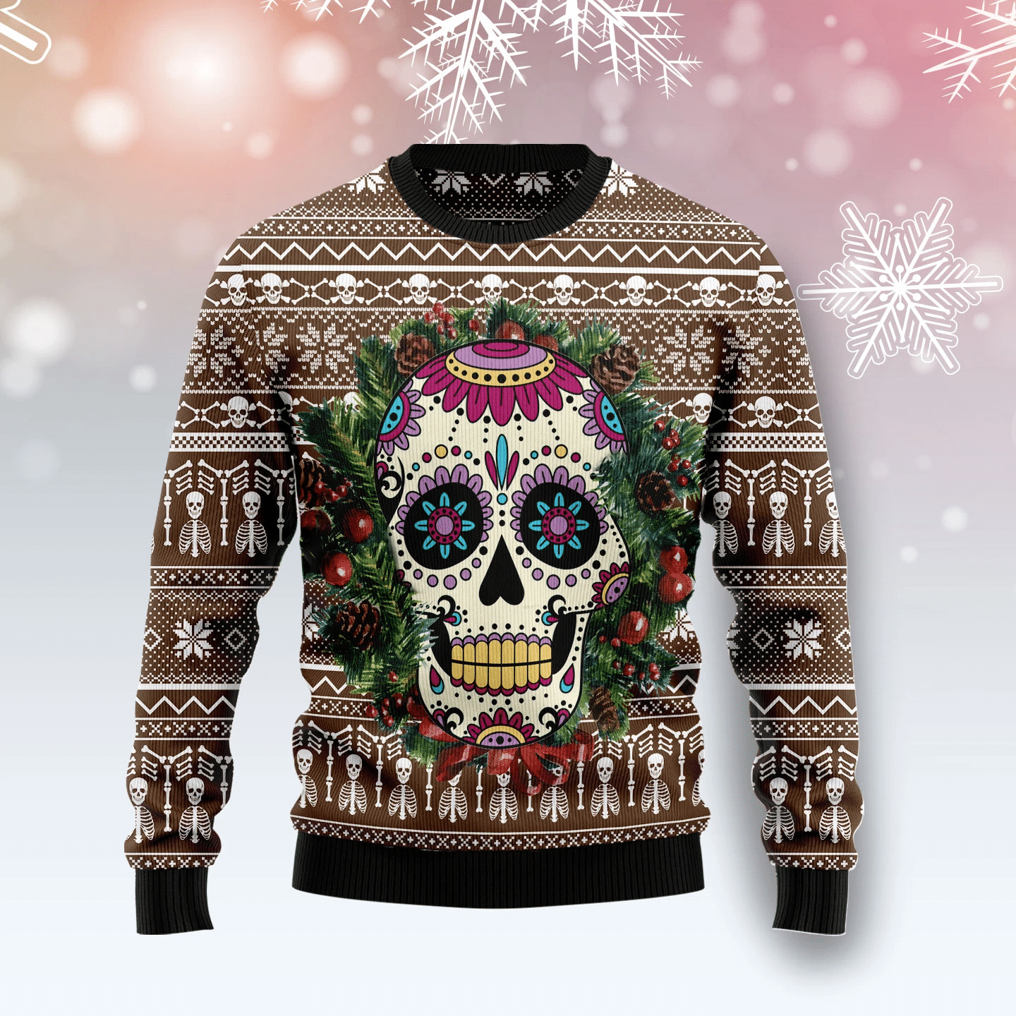 Awesome Sugar Skull8 Christmas Ugly Sweater