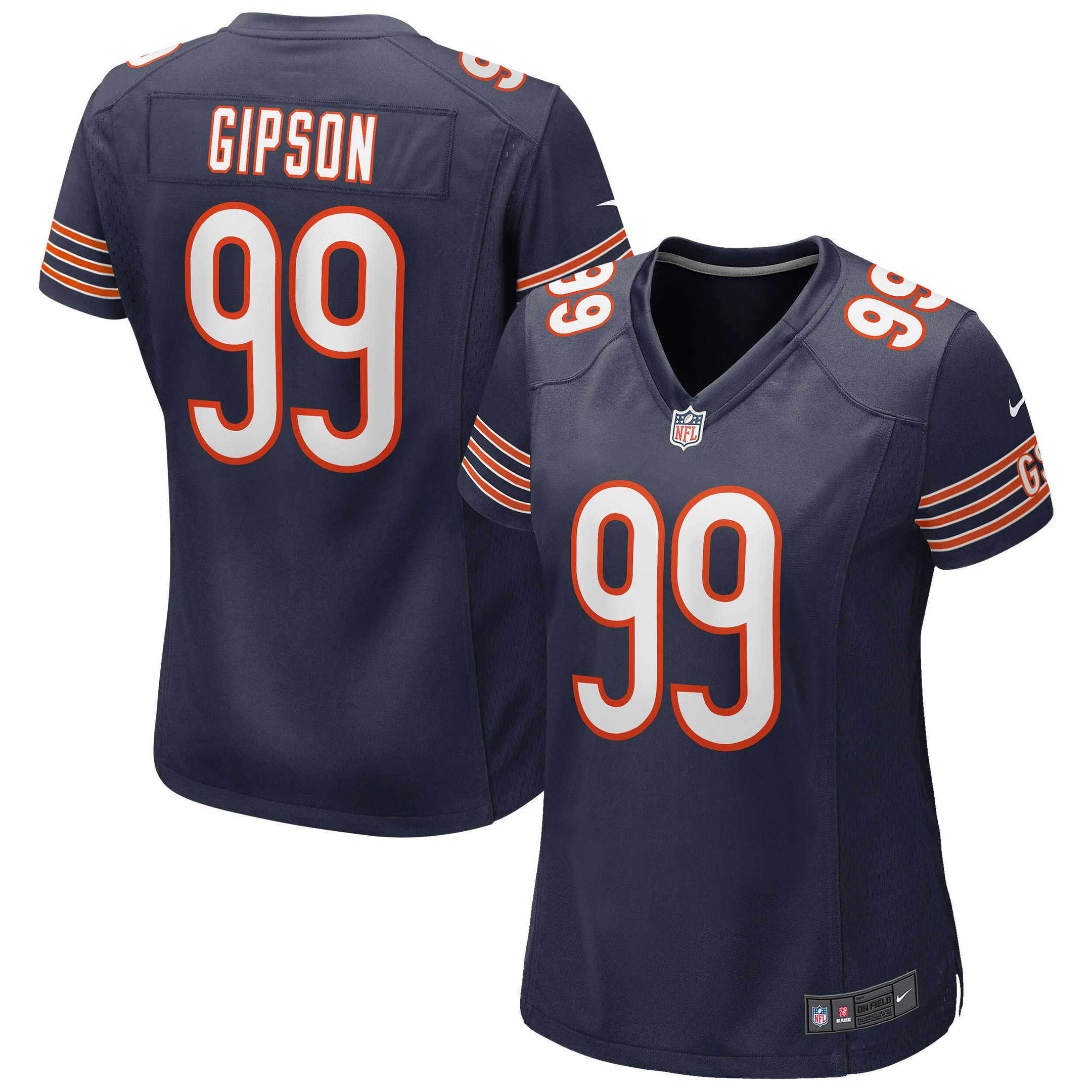 Trevis Gipson Chicago Bears Womens Game Jersey – Navy NFL