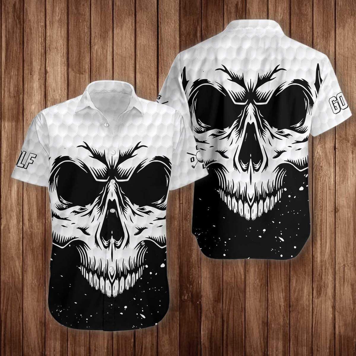 Felacia White Skull Golf Unisex Hawaii Ha79558