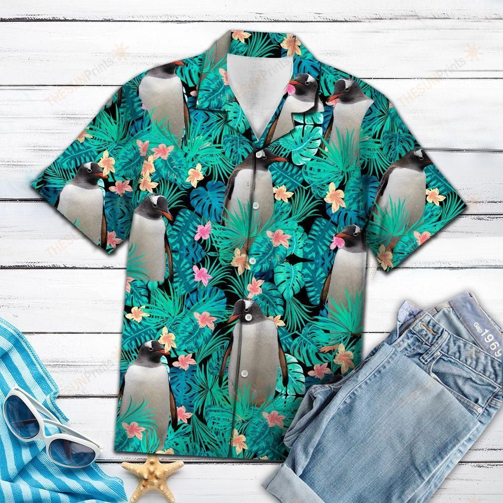 Penguin Tropical Hawaiian Shirt Ha78186