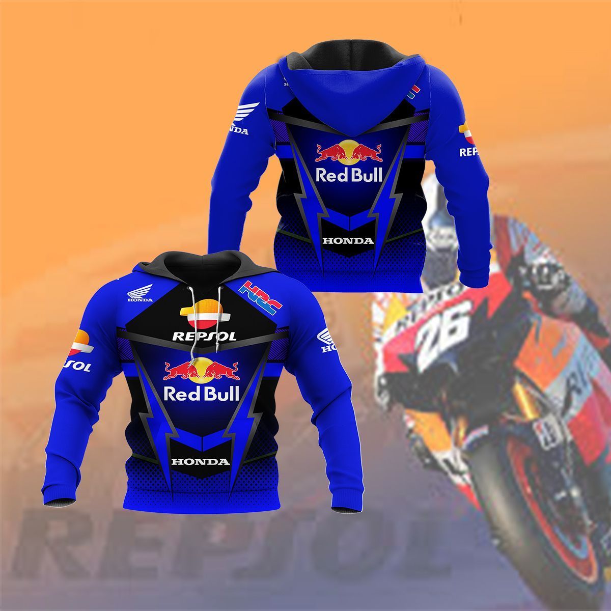 3D All Over Printed Honda Racing Shirts Ver 3