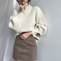 Turtleneck Sweater Winter Thick Pullover Women Knitted Jumper Loose Warm All Match Long Sleeve Sweater Korean Fashion Tops alx