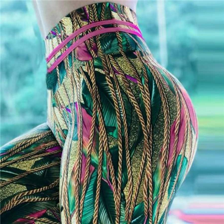 Chrysanthemum 3D Printed Leggings Women Fitness Sporting Workout