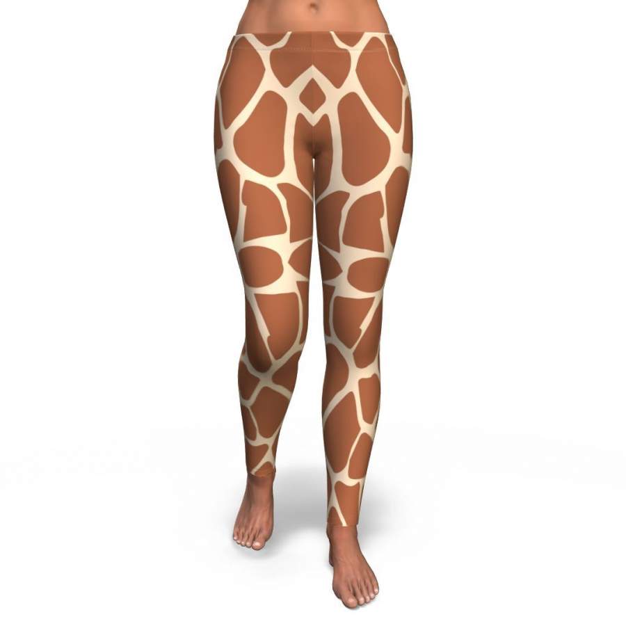 Giraffe Pattern Print Pattern Women Leggings