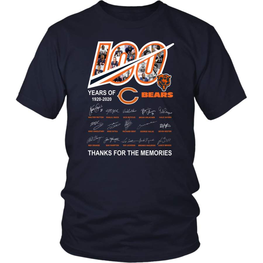 100 year of chicago bears thanks for the memories shirt