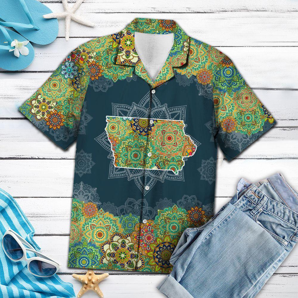 Iowa Floral Mandala Hawaii Shirt For Hawaii Aloha Ha77893