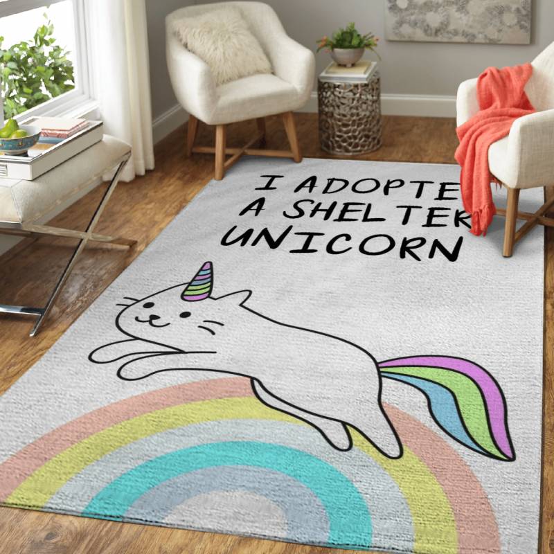 Shelter Unicorn Funny – Animals Area Rug Carpet