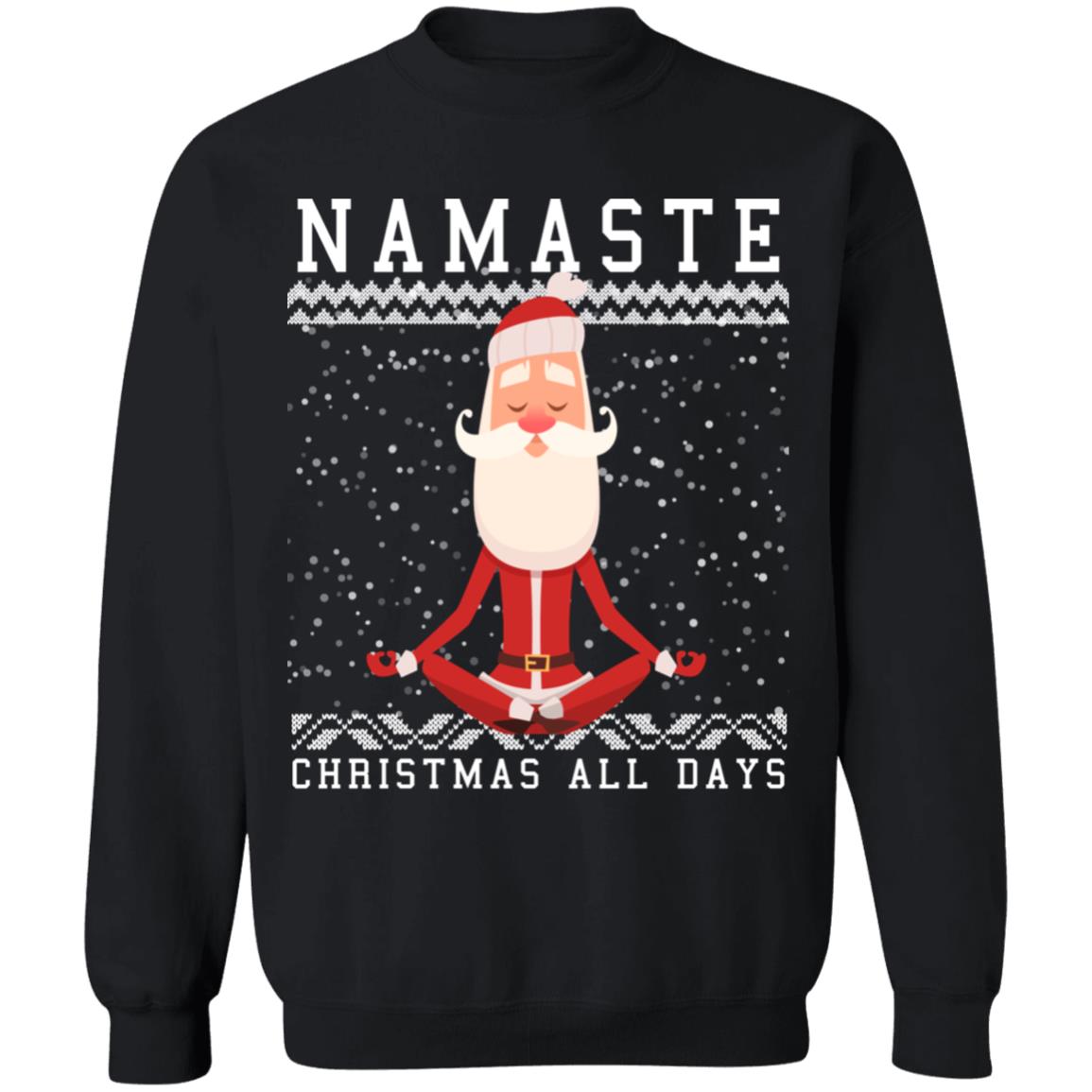 Ugly Christmas Namaste All Days Sweater