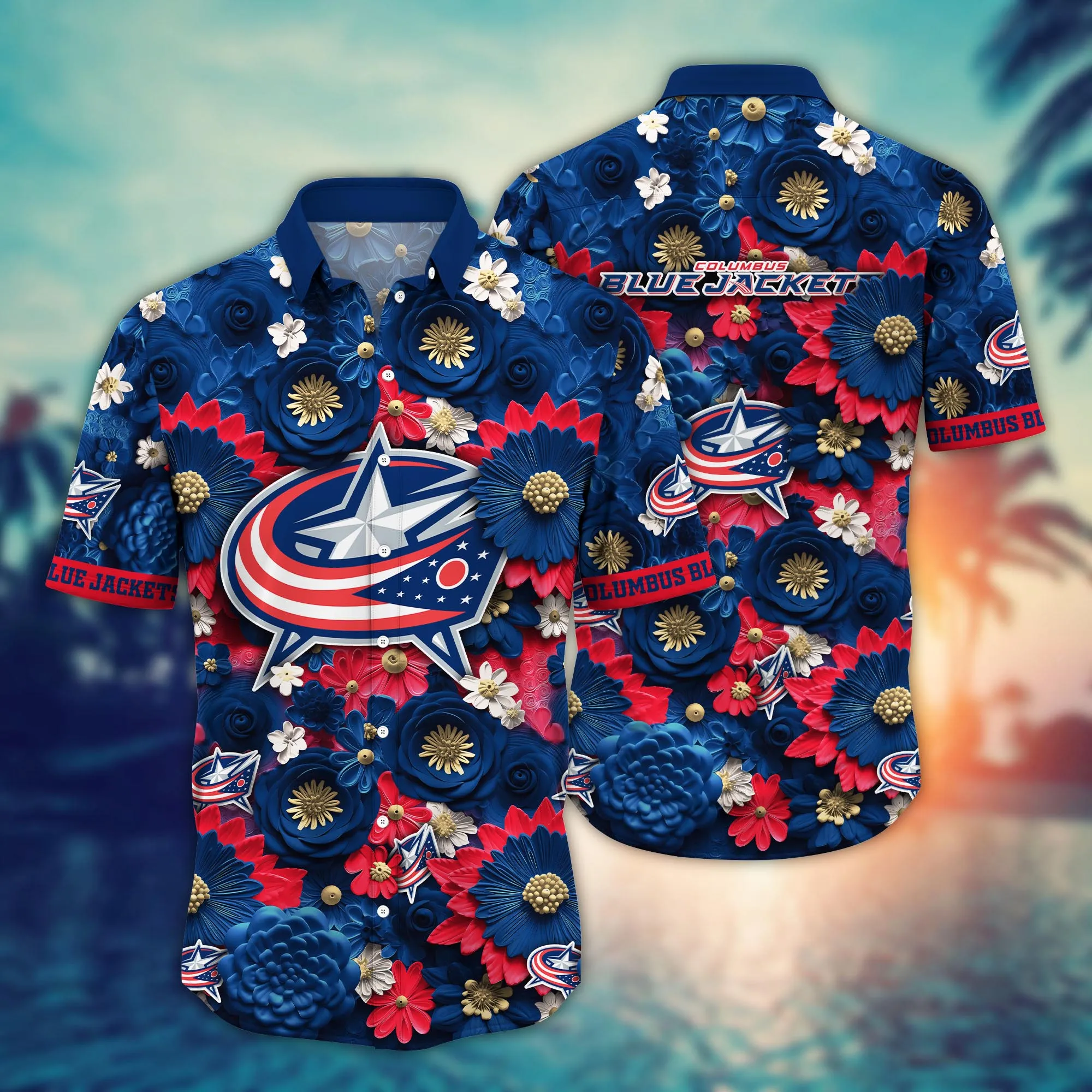 Columbus Blue Jackets Nhl Hawaiian Shirt Trending For This Summer Customize Shirt Any Team