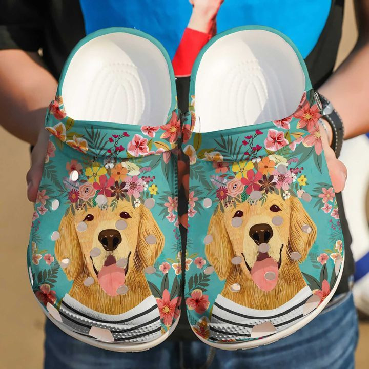 Golden Retriever Cute Sku 1168 Crocs Clog Shoes – Karipun