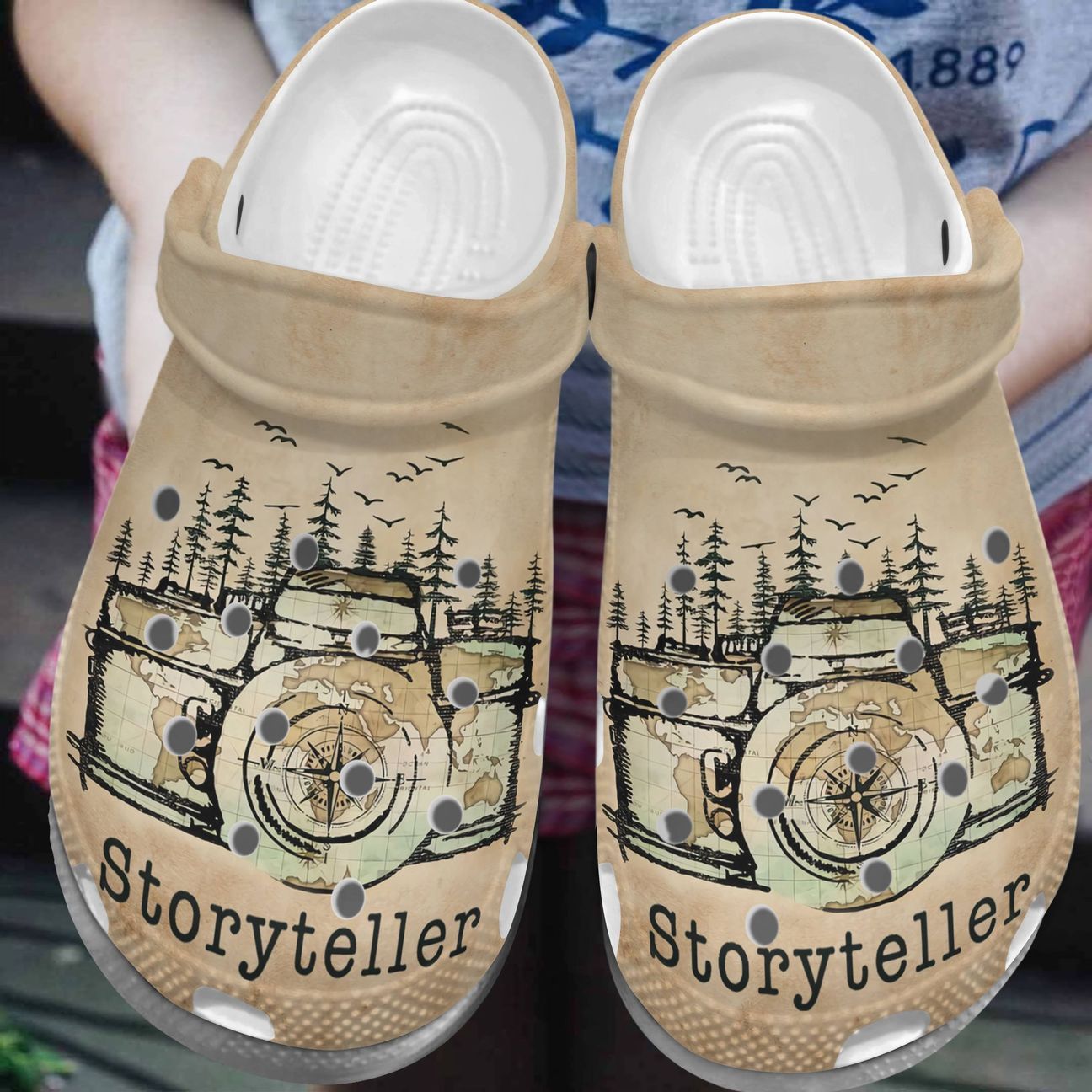 Photograph Personalized Clog, Custom Name, Text, Color, Number Fashion Style For Women, Men, Kid, Print 3D Storyteller