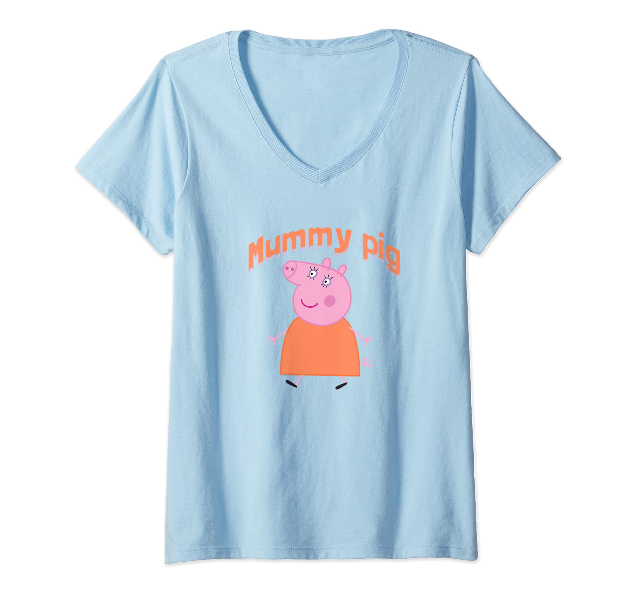 Womens Peppa Pig Mummy Pig V-Neck T-Shirt