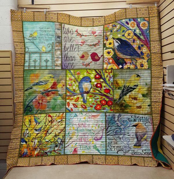 Bird: Two Are Better Than One 3D Quilt Blanket HGM24