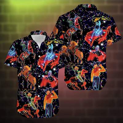 Aloha Darkness Cowboy Hawaiian Shirt – For Men And Women