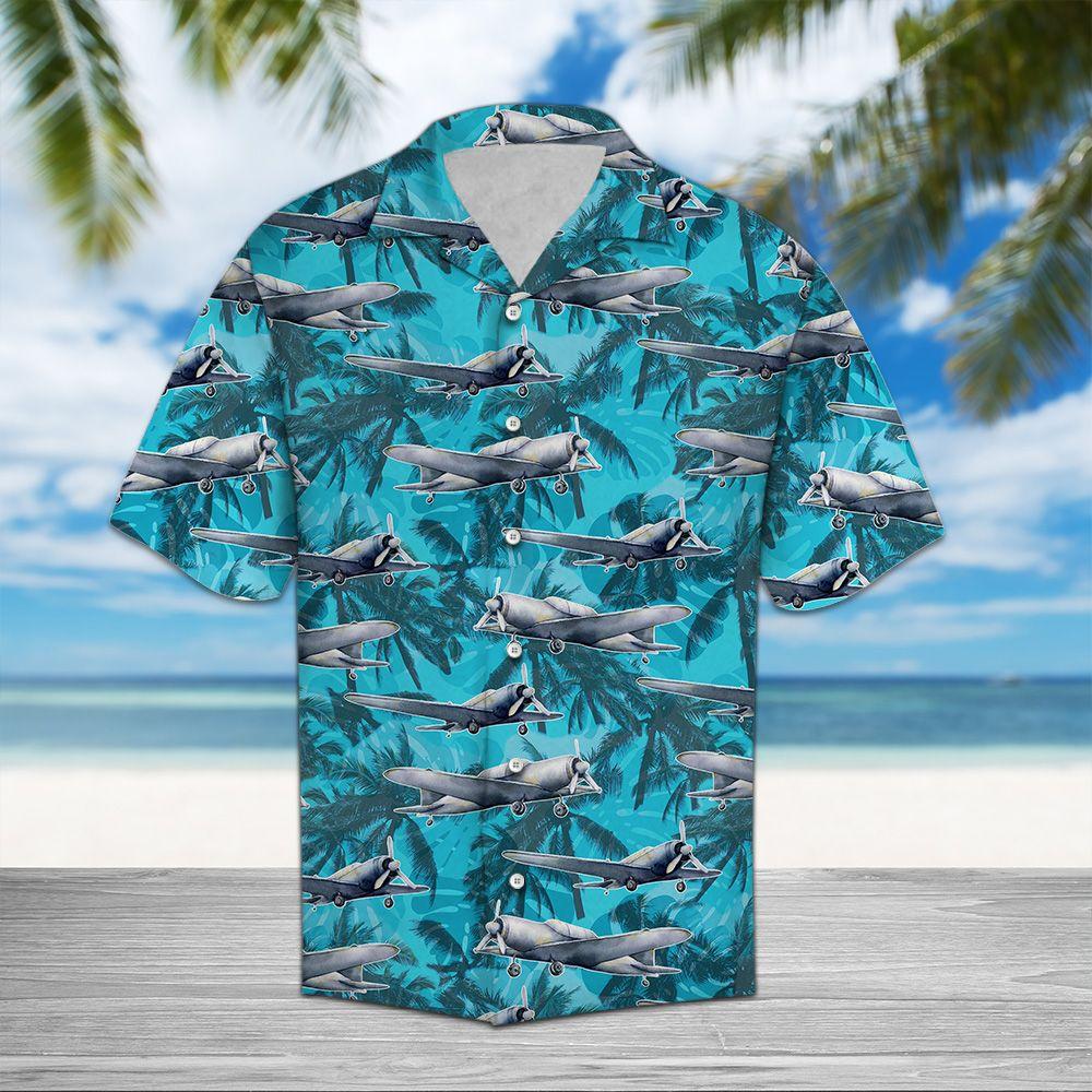 Plane Palm Hawaii Shirt For Hawaii Aloha Ha41346