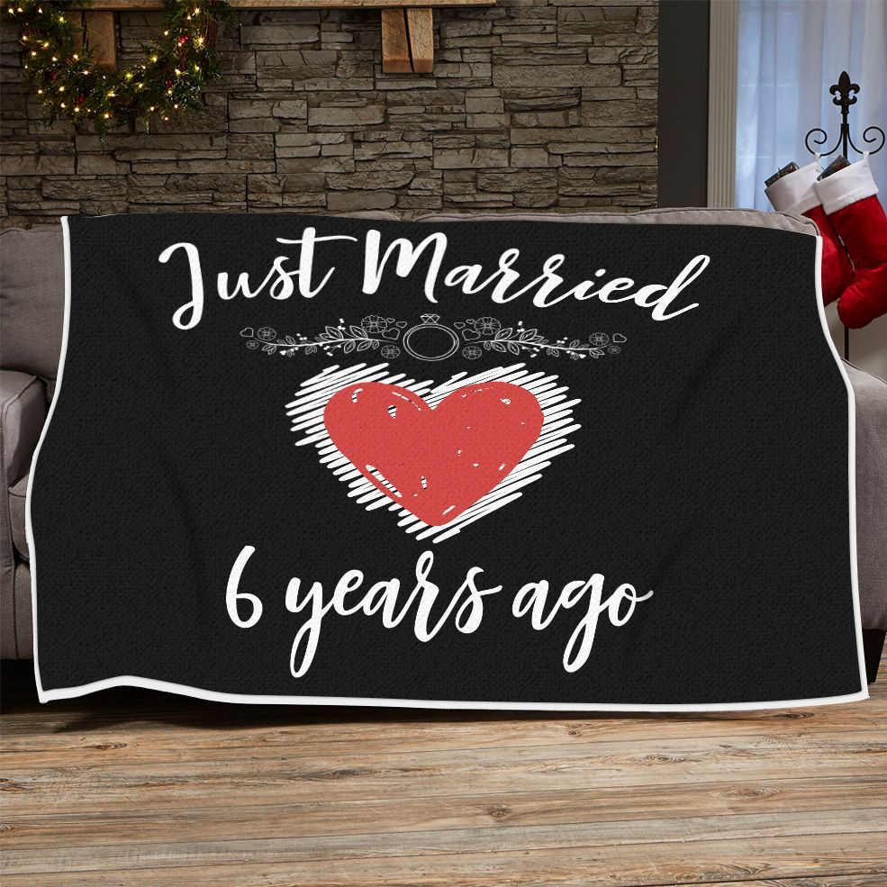 6Th Wedding Anniversary Blanket For Couple, Husband & Wife, Him & Her