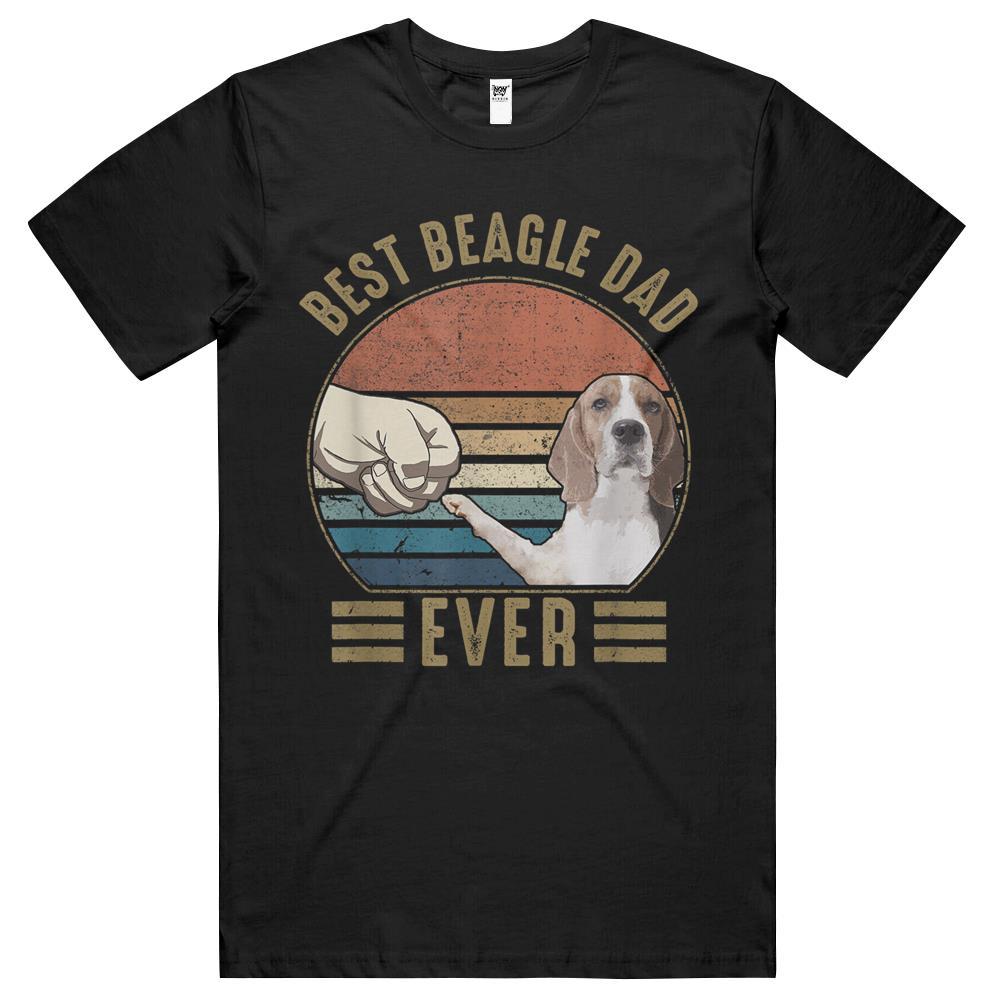 Best Beagle Dad Ever Retro Vintage Beagle Fathers Day T Shirts