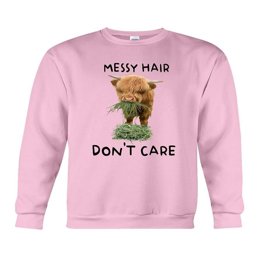 Farm Cute Messy Hair Don’t Care Sweatshirt