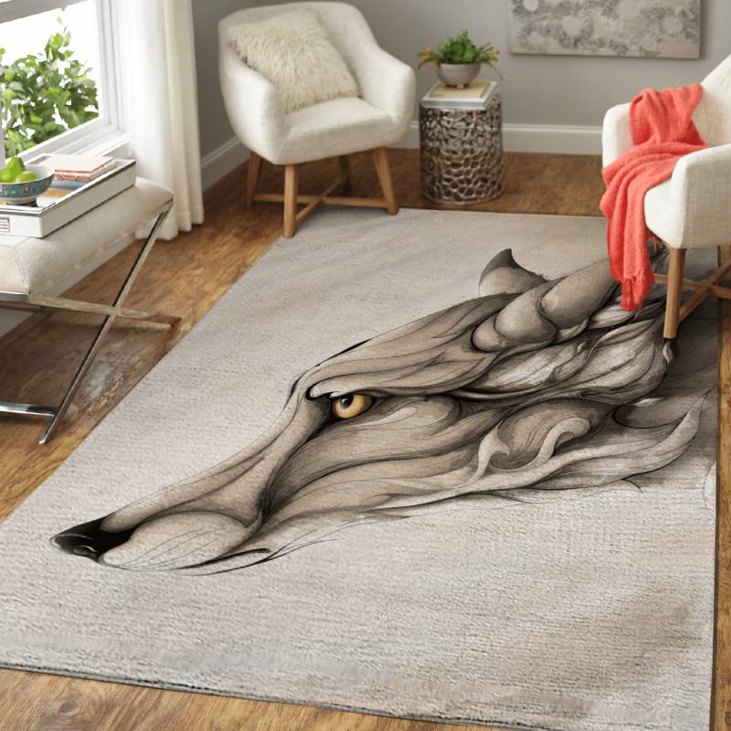 The Wood Fox – Wild Animals Area Rug Carpet