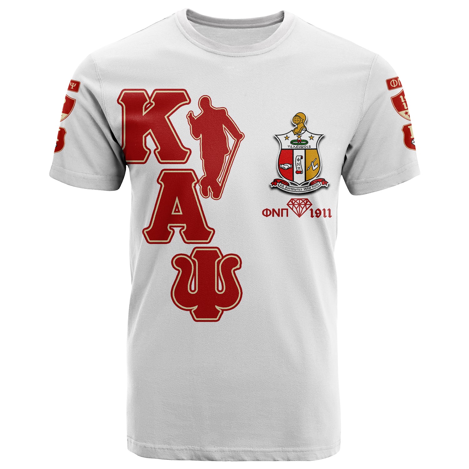 Kappa Alpha Psi Sherpa T Shirt Nupe White Style Lt6