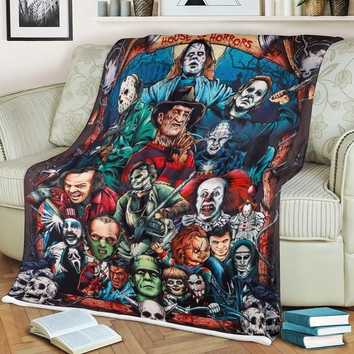 3D House Of Horrors Custom Blanket