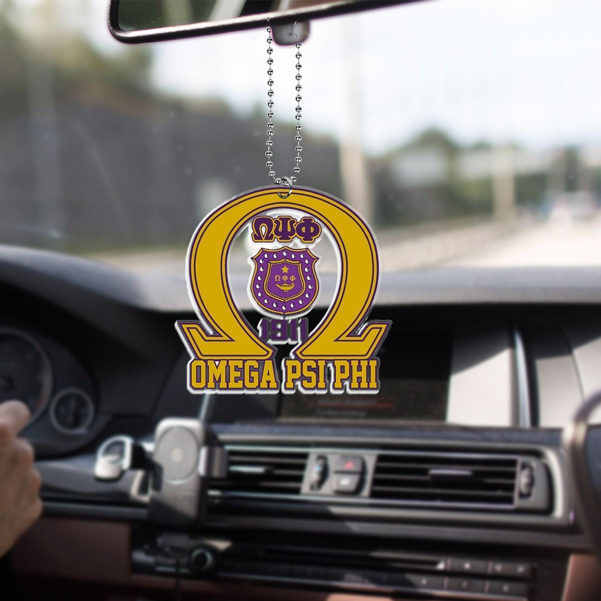 Fraternity Ornament – Fraternity Omega Psi Phi Car Hanging Ornament