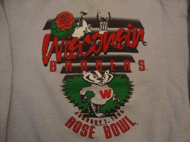 Vintage Des Ann Es 90 Wisconsin Badgers Football Rose Bol 1994 Coll Ge Sportswear Ras Du Cou Shirt