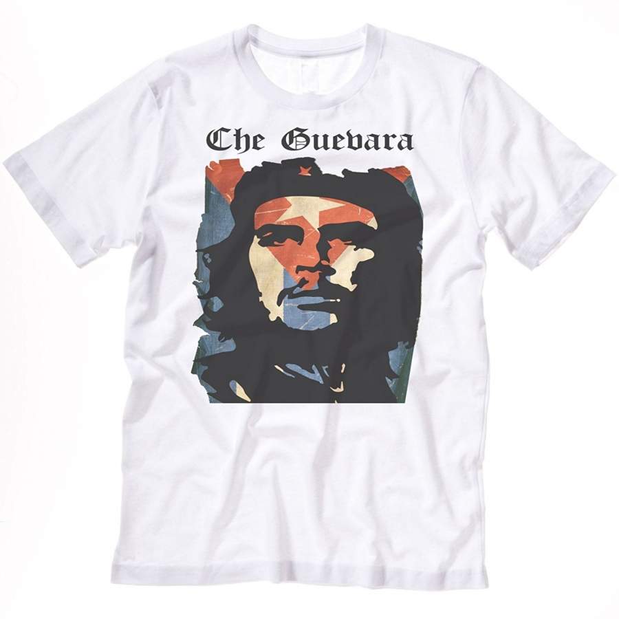 Che Guevara T-Shirt Cuban Flag Miami Havana Cuba Men Cotton Tee Little Havana Salsa