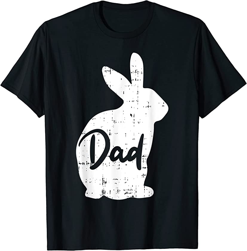 Mens Dad Bunny Easter Day Cute Rabbit Daddy Papa Father T-Shirt