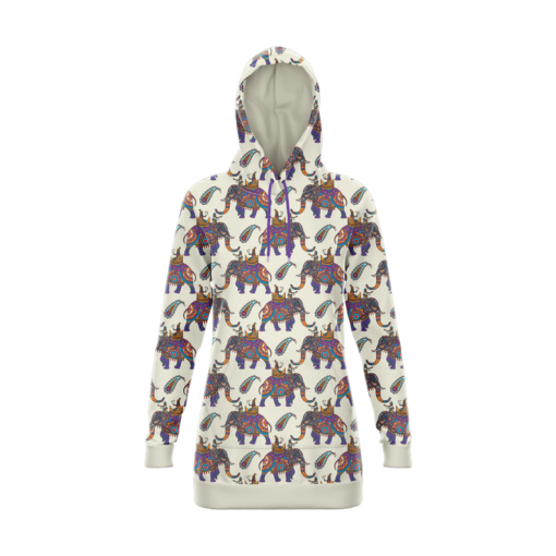 Indian Elephant Hoodie Dress