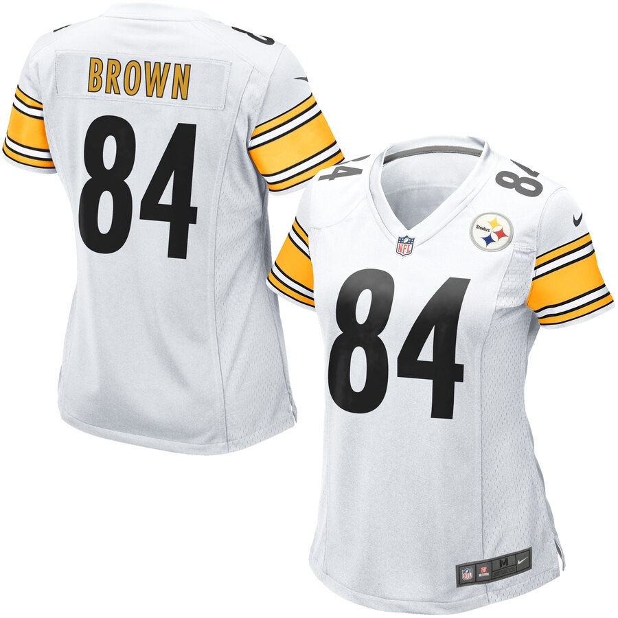 Antonio Brown Pittsburgh Steelers Nike Womens Game Jersey – White