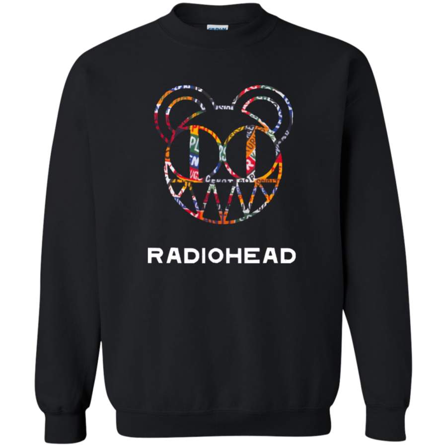 AGR Radiohead Bear logo Crewneck Pullover Sweatshirt