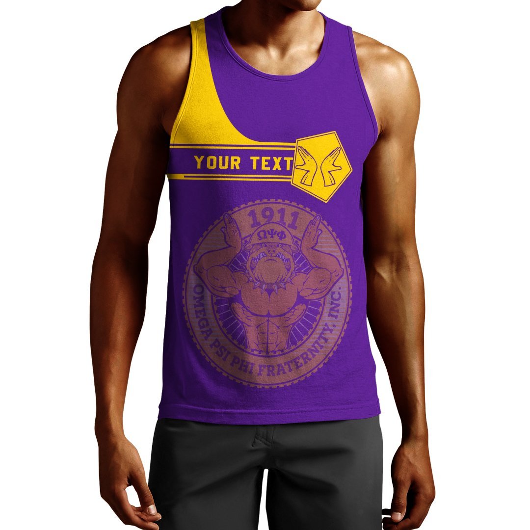 Masonstars Tank Top – Personalised Omega Psi Phi Tank Top – Simple Style J8