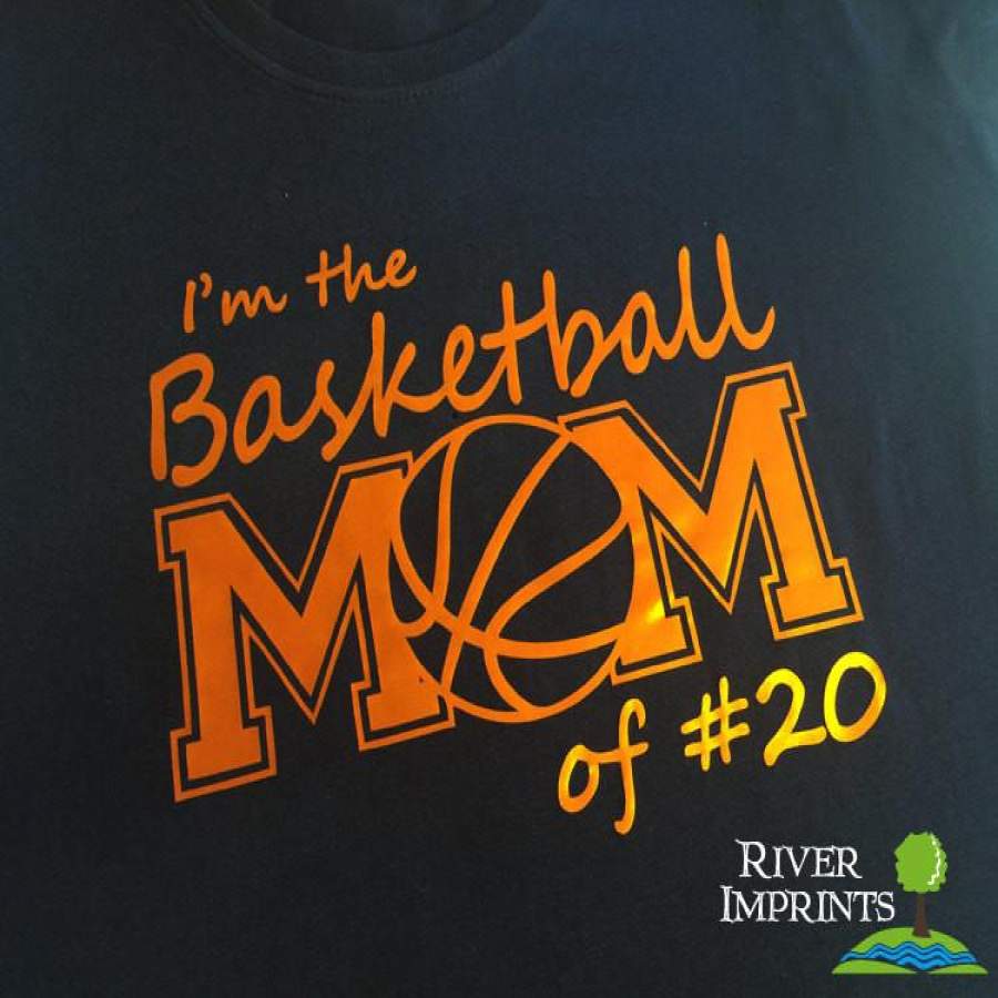 BASKETBALL MOM Personalized Shiny Cotton Tee
