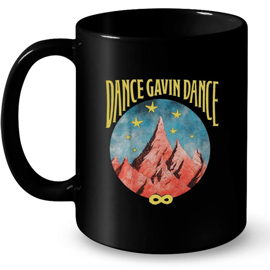 Dance Gavin Dance Mountain Stars Vintage – Full-Wrap Coffee Black Mug