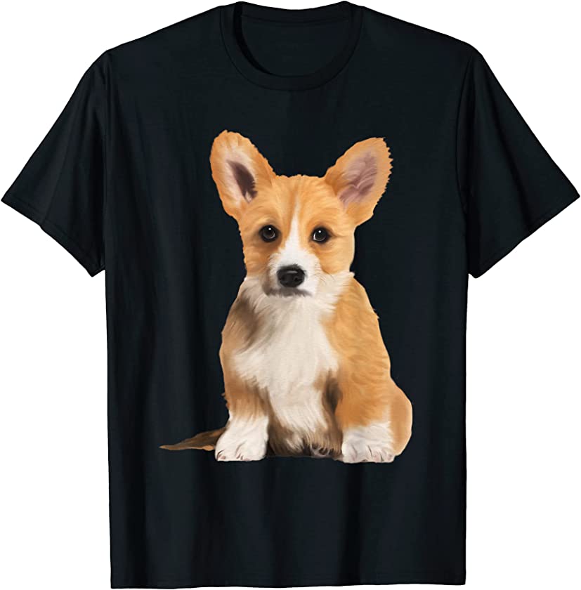 Corgi Dog Puppy Watercolor T-Shirt