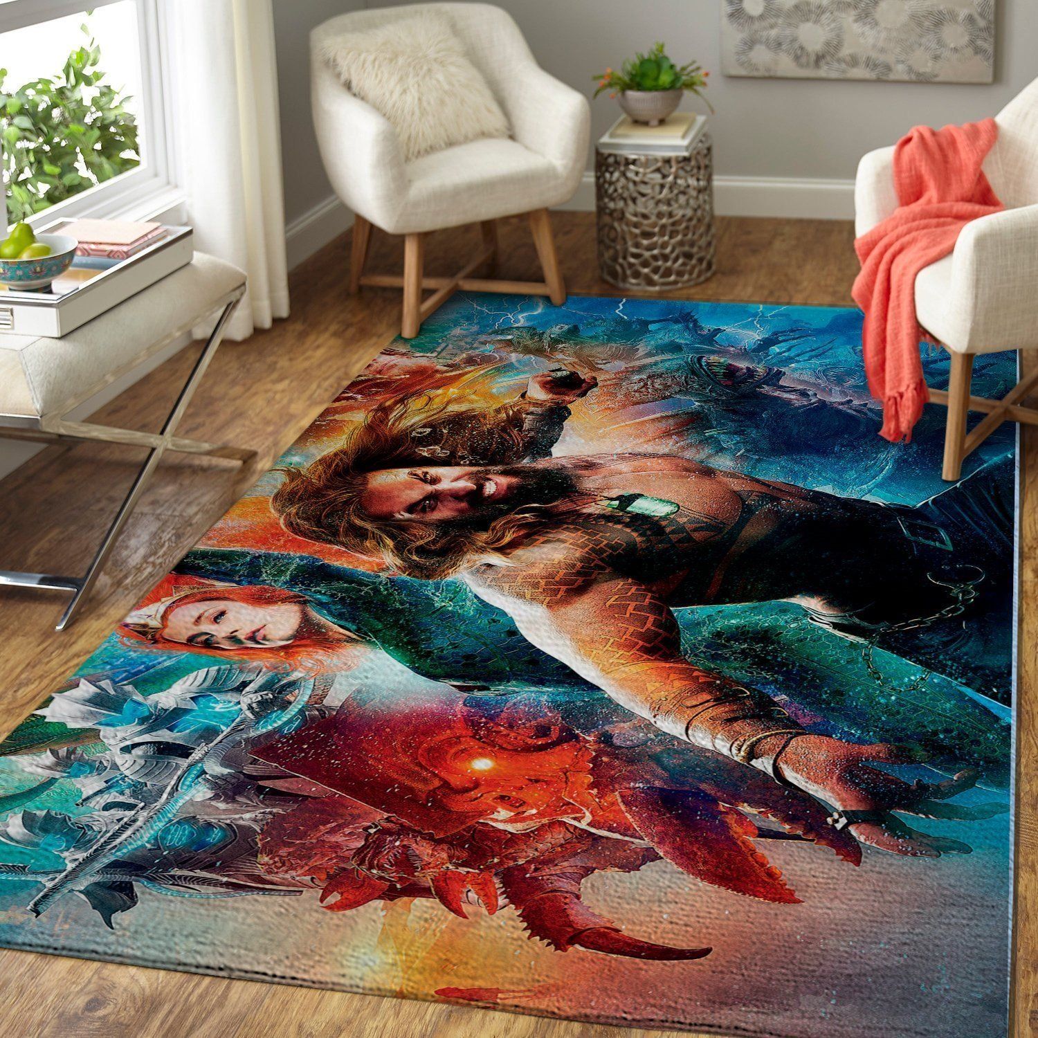 Aquaman Movie Area Rugs Living Room Carpet FN160114 Local Brands Floor Decor