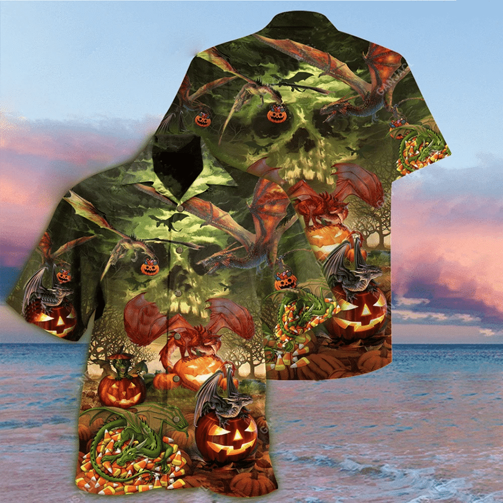 Get Now Spooky Dragon Halloween Unisex Hawaii Shirt Ha64383